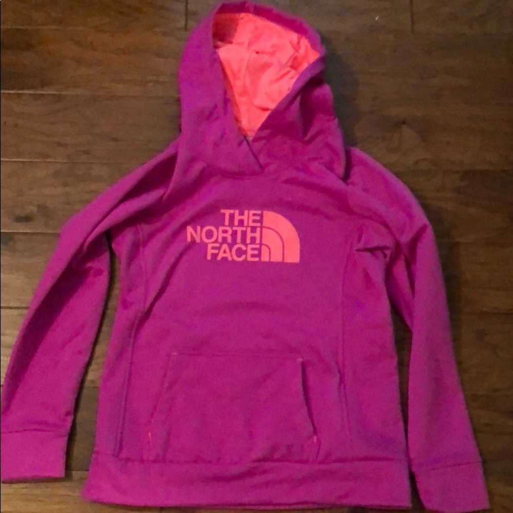 Pink The North Face hoodie